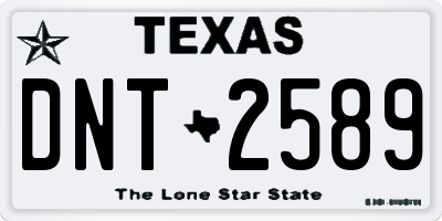 TX license plate DNT2589