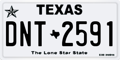 TX license plate DNT2591
