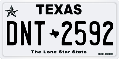 TX license plate DNT2592