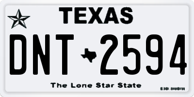 TX license plate DNT2594