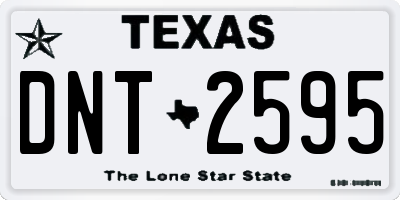 TX license plate DNT2595