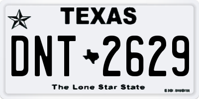 TX license plate DNT2629