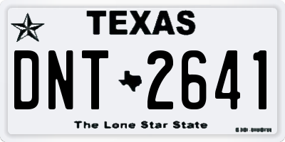 TX license plate DNT2641
