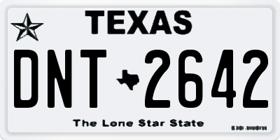 TX license plate DNT2642
