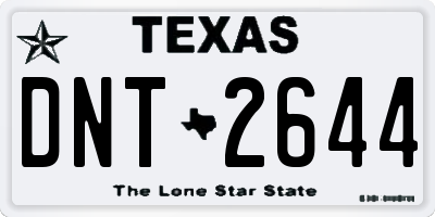 TX license plate DNT2644