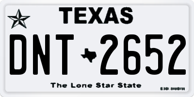 TX license plate DNT2652