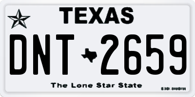 TX license plate DNT2659