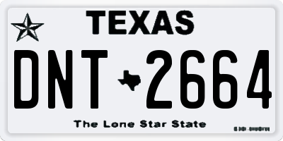 TX license plate DNT2664