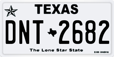 TX license plate DNT2682