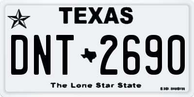 TX license plate DNT2690