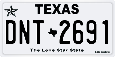 TX license plate DNT2691