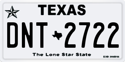 TX license plate DNT2722