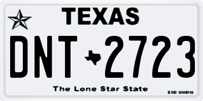 TX license plate DNT2723