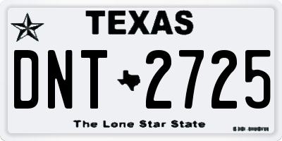 TX license plate DNT2725