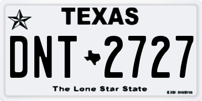 TX license plate DNT2727