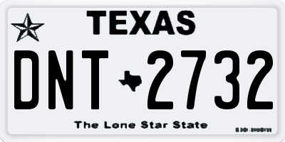 TX license plate DNT2732