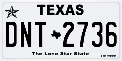 TX license plate DNT2736