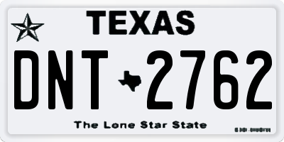 TX license plate DNT2762