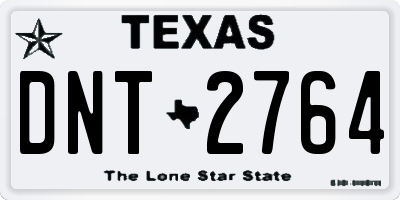 TX license plate DNT2764
