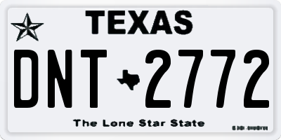 TX license plate DNT2772