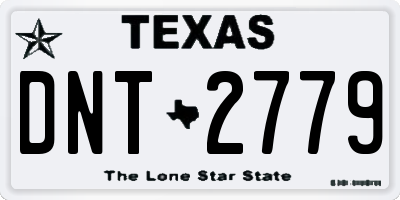 TX license plate DNT2779