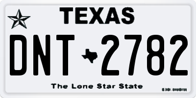TX license plate DNT2782