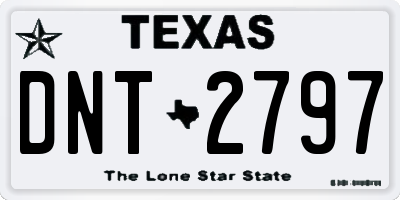 TX license plate DNT2797