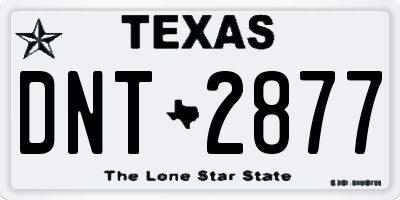 TX license plate DNT2877