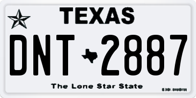 TX license plate DNT2887