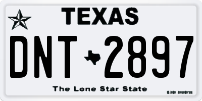 TX license plate DNT2897