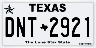 TX license plate DNT2921