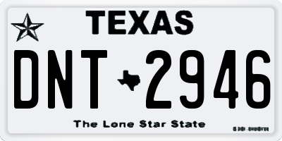 TX license plate DNT2946