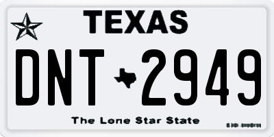 TX license plate DNT2949