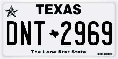 TX license plate DNT2969