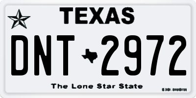TX license plate DNT2972