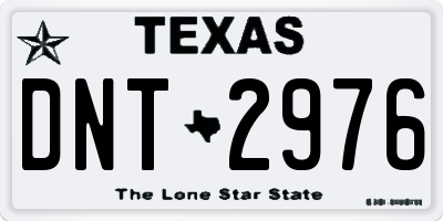 TX license plate DNT2976