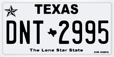 TX license plate DNT2995