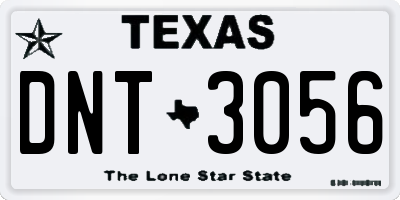 TX license plate DNT3056