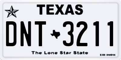TX license plate DNT3211