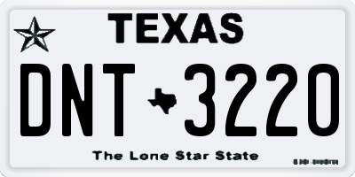 TX license plate DNT3220
