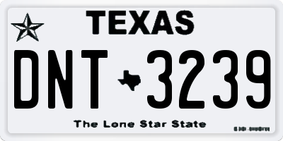 TX license plate DNT3239
