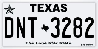 TX license plate DNT3282