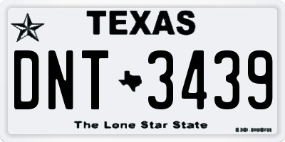 TX license plate DNT3439