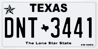 TX license plate DNT3441
