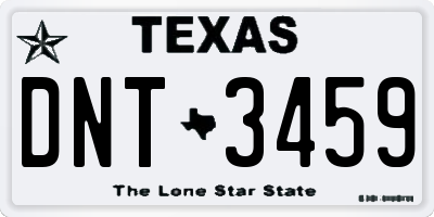 TX license plate DNT3459