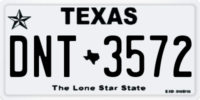 TX license plate DNT3572