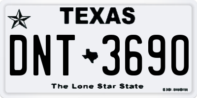 TX license plate DNT3690