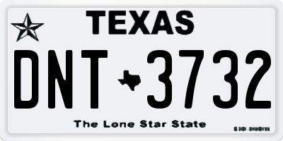 TX license plate DNT3732