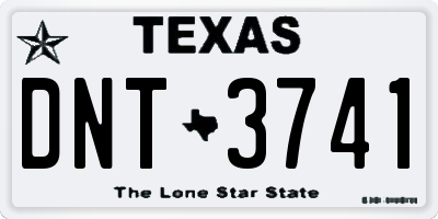 TX license plate DNT3741