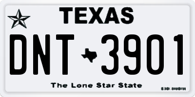 TX license plate DNT3901